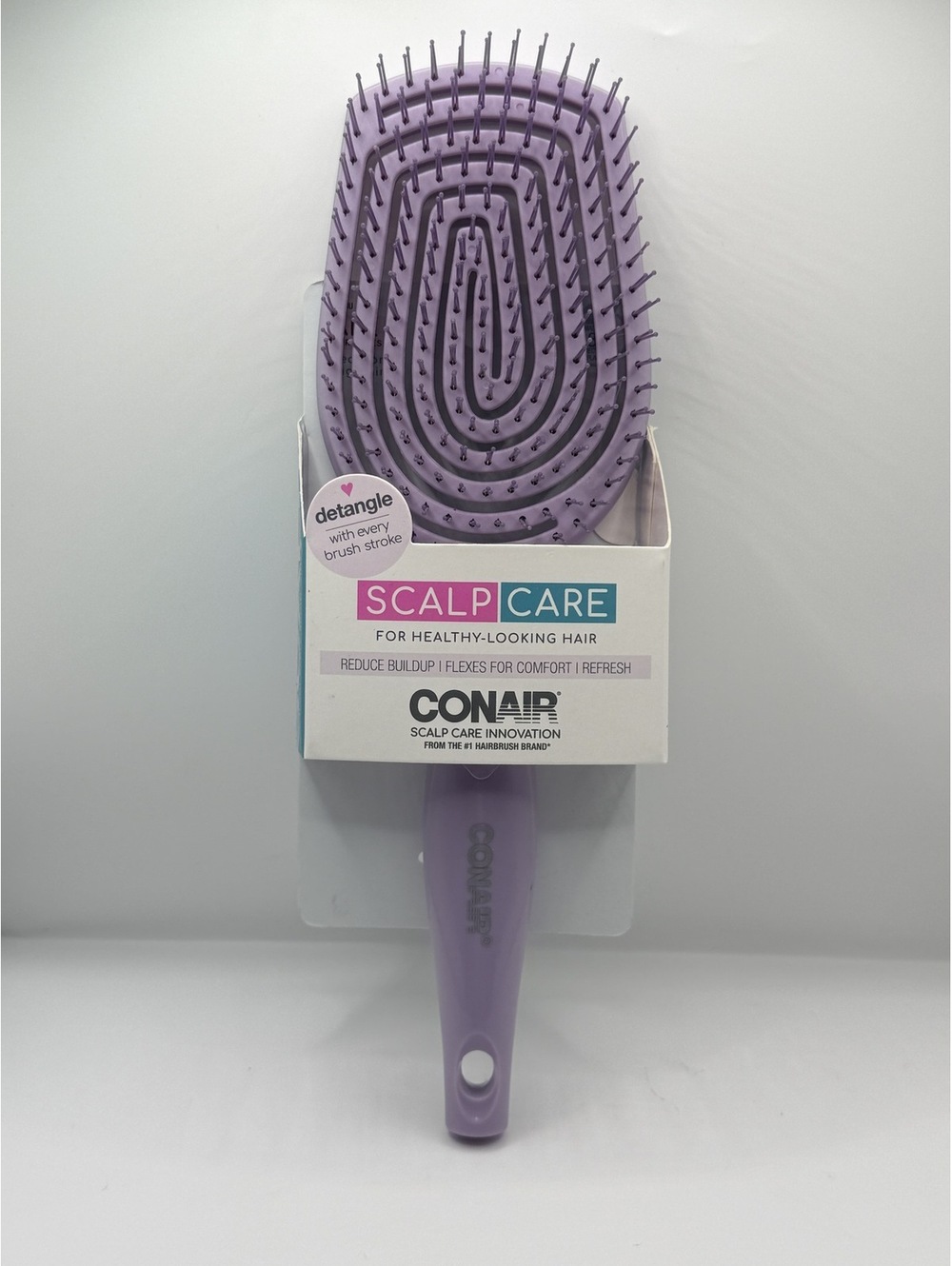 Conair Scalp Care Flexi Head Paddle Brush Purple
